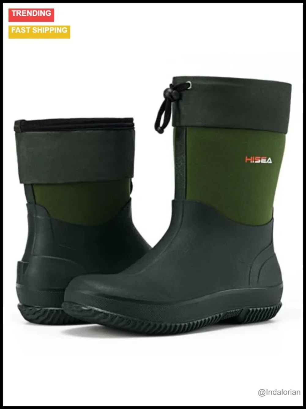 Mud Resistant Mens Rain Boots Rubber Shoes for Garden Farm Outdoor